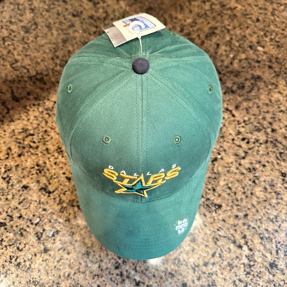 Vtg Dallas Stars Hat NHL Hockey Rules Stars Sensation Dead Stock New - Picture 2 of 12